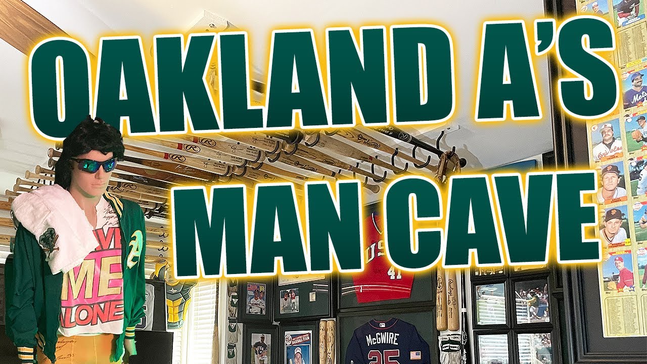 The Ultimate Oakland Athletics Baseball Man Cave | Room Tour