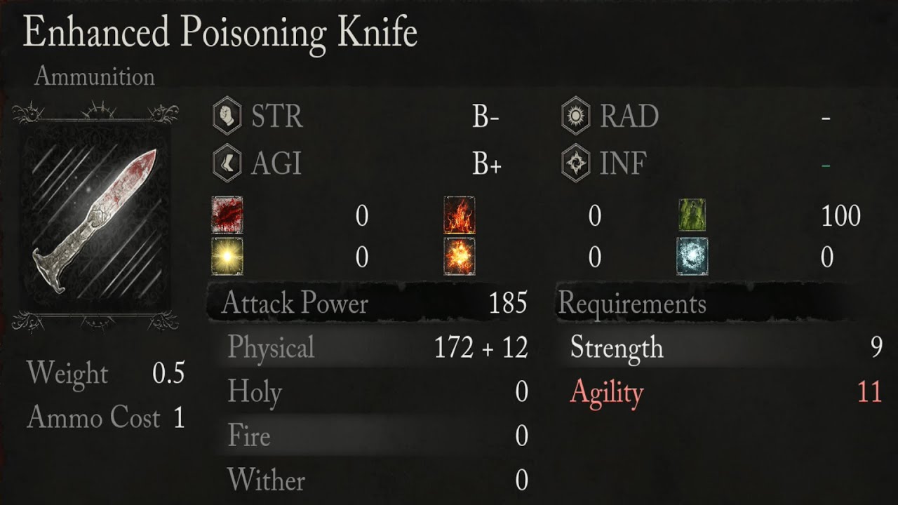 Lords of the Fallen - Enhanced Poisoning Knife