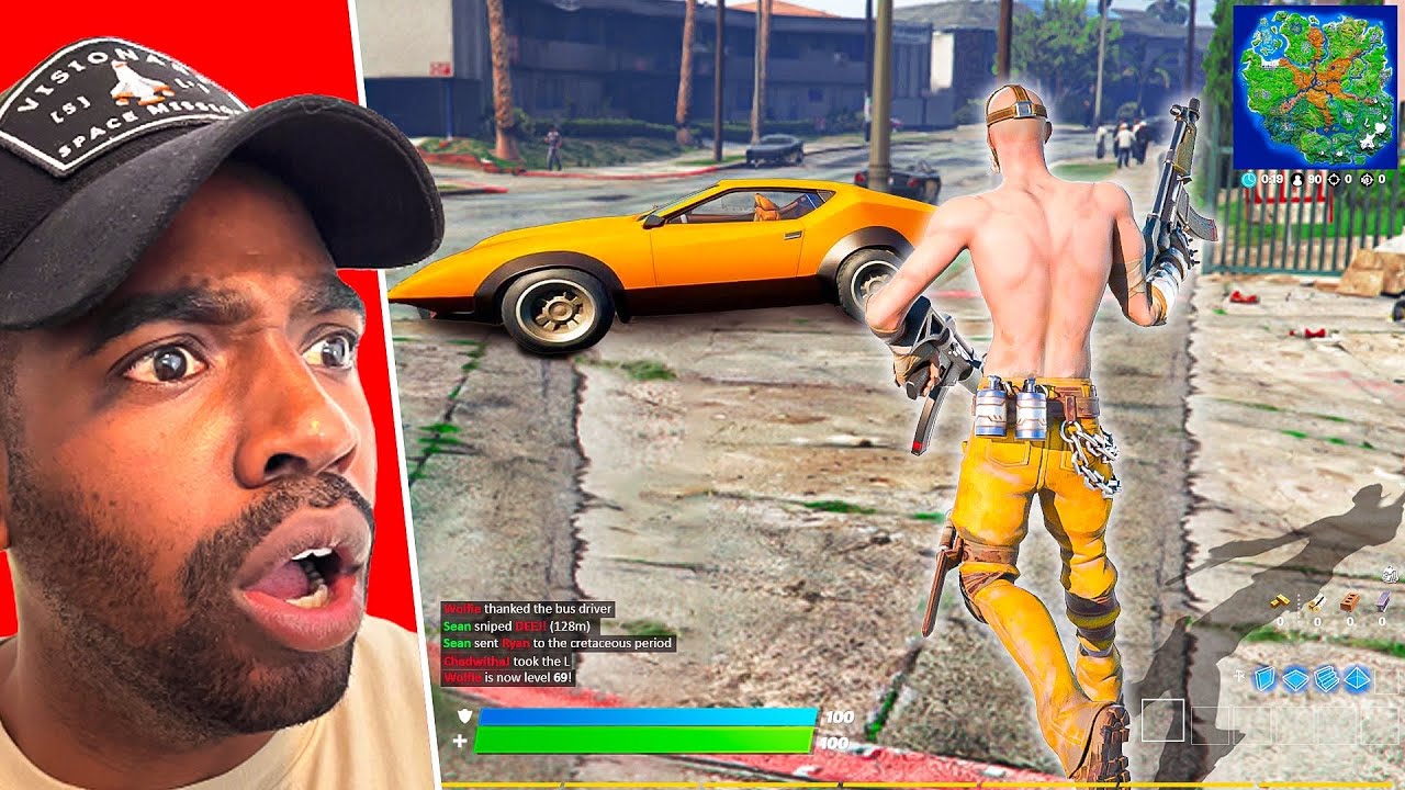 Playing GTA V In Fortnite!!