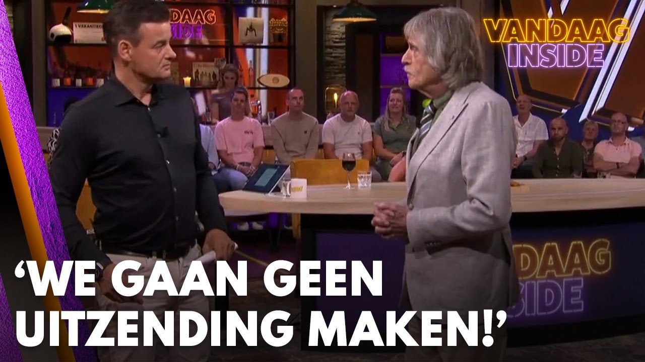 Wilfred Genee tegen Johan Derksen: 'We gaan geen uitzending maken vanavond, zoek het uit!'