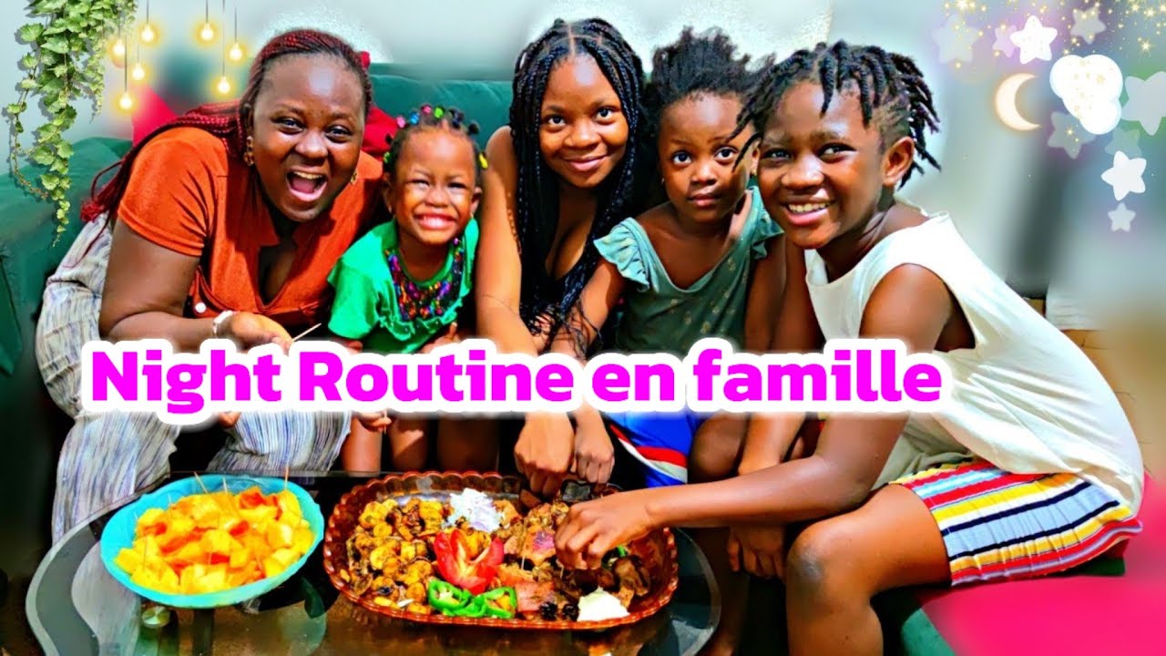 Night Routine en famille avec mes nièces ! Braise, Pijama party l Soirée Productive