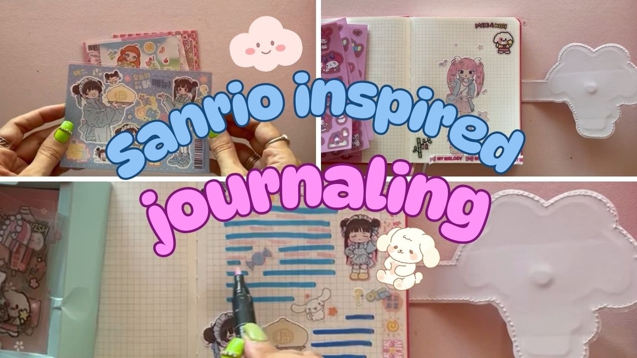 Sanrio Journaling with Cinnamoroll & My Melody 💙💗 | Guess the Last Character!