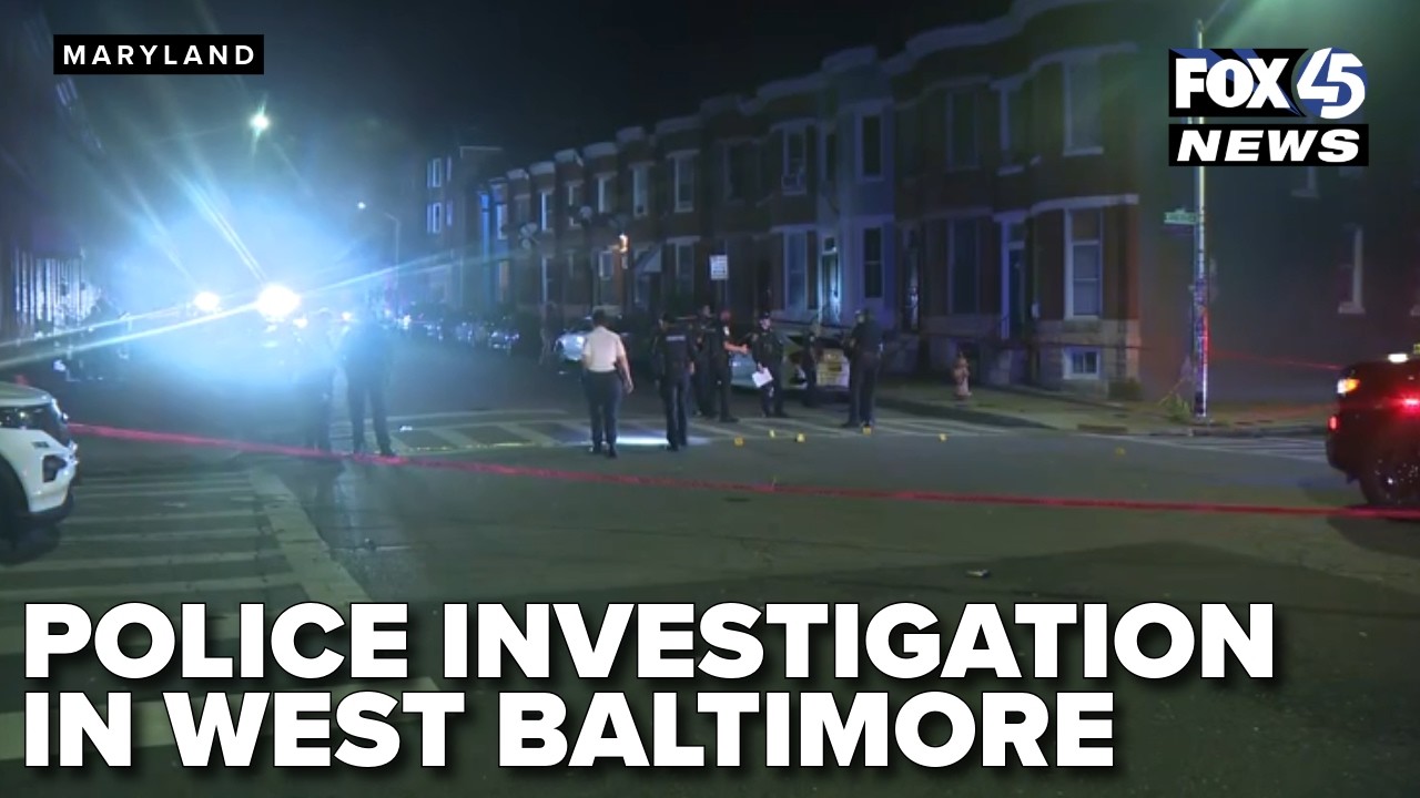 LIVE: Heavy police presence in west Baltimore
