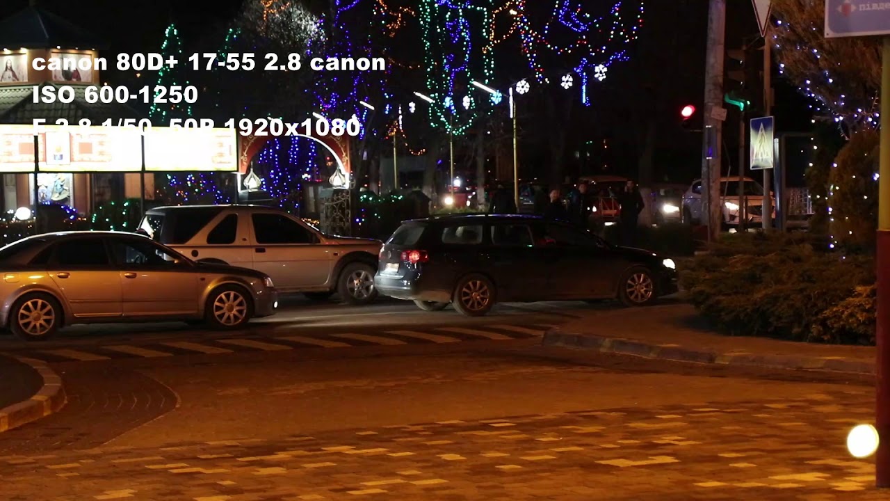 80D + canon 17- 55 2.8 test video