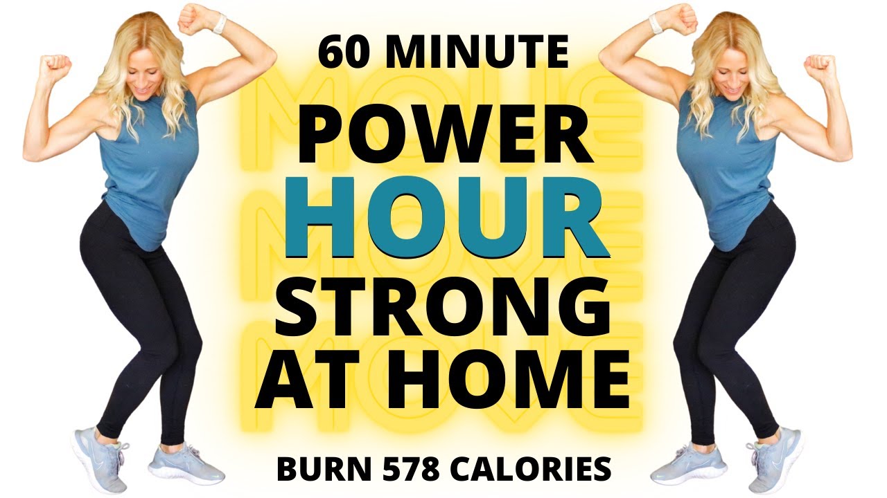 60 MINUTE POWER HOUR | Total Body Strength & Cardio | Home Workouts