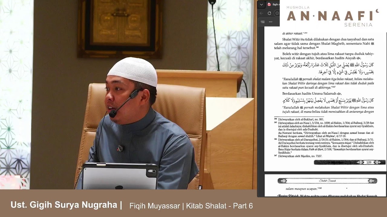 Ust. Gigih Surya Nugraha | Fiqih Muyassar | Kitab Shalat - Part 6