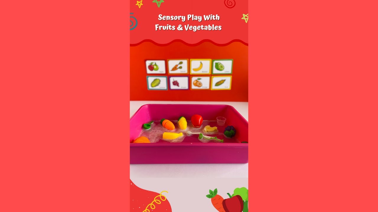fruits and vegetables sensory play