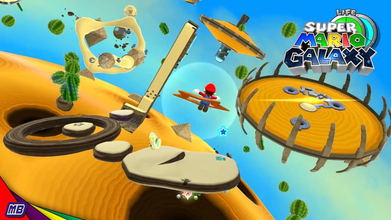 Super Mario Galaxy #5 - Floating Fortress, Baron Brrrr, Gusty Gardens, Darkness on the Horizon