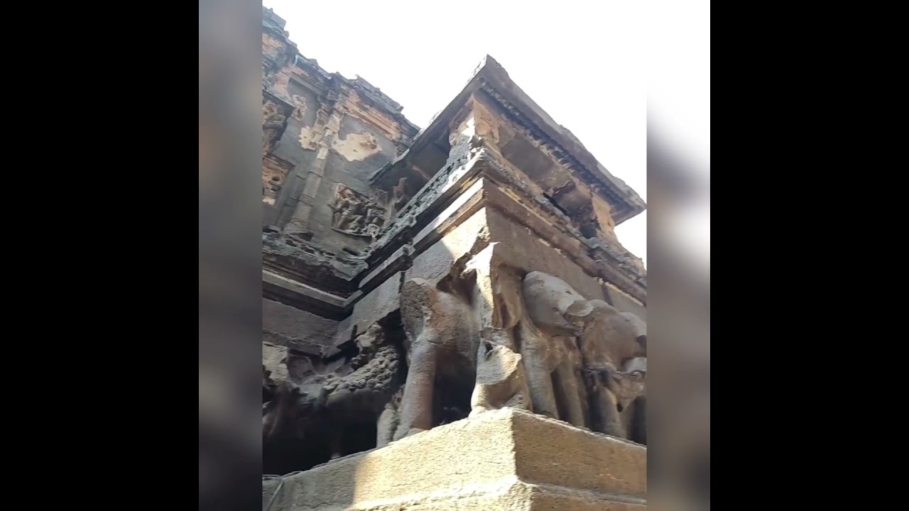 Beautiful architecture at Ellora caves