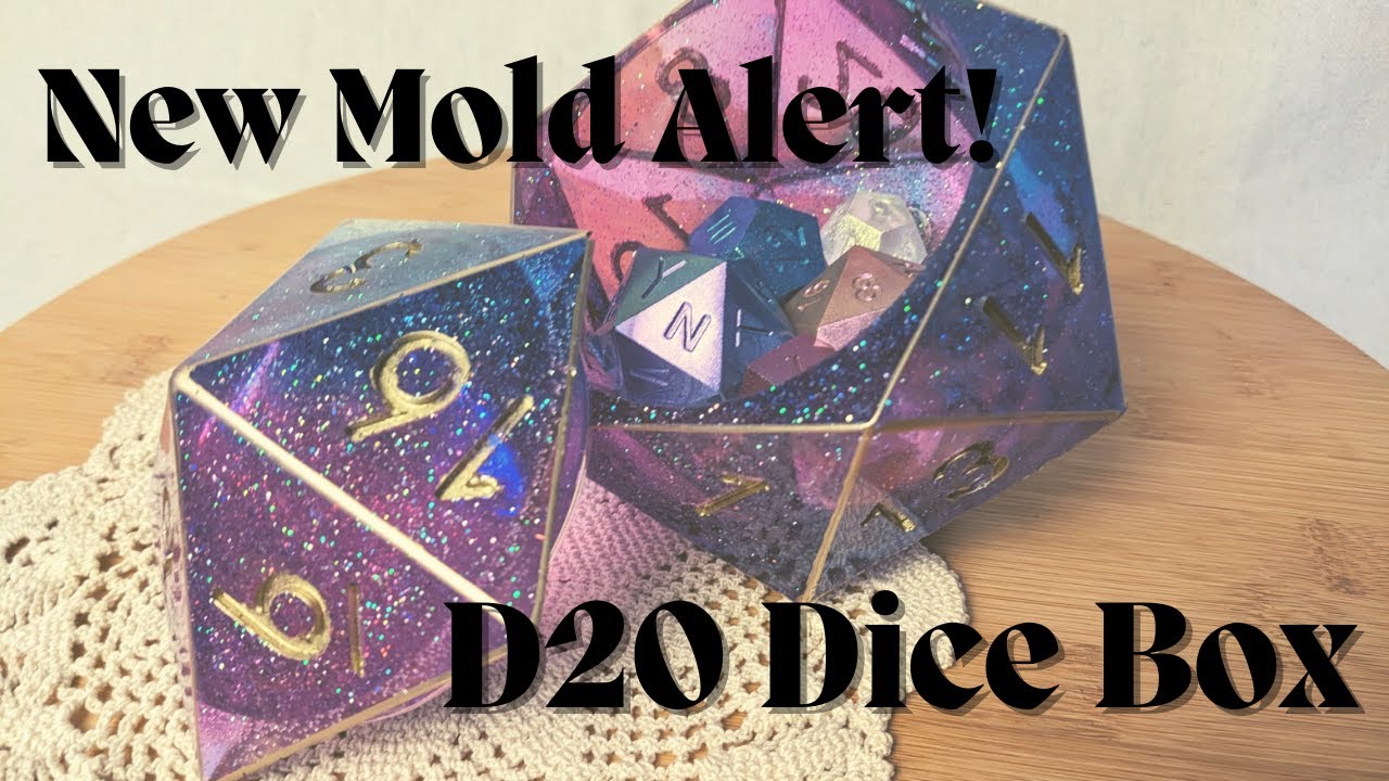 *NEW MOLD ALERT!* | D20 Dice Box from Let's Resin