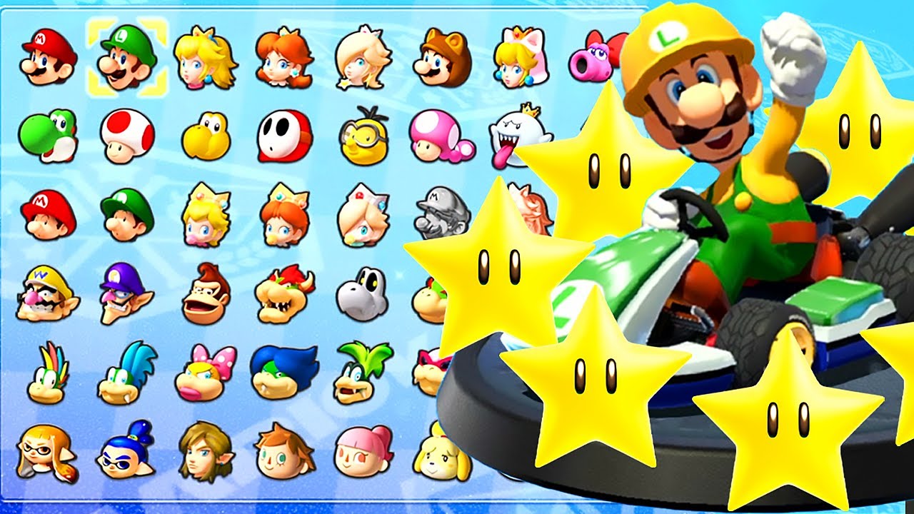 What if Builder Luigi only uses Stars in Mario Kart 8 Deluxe?