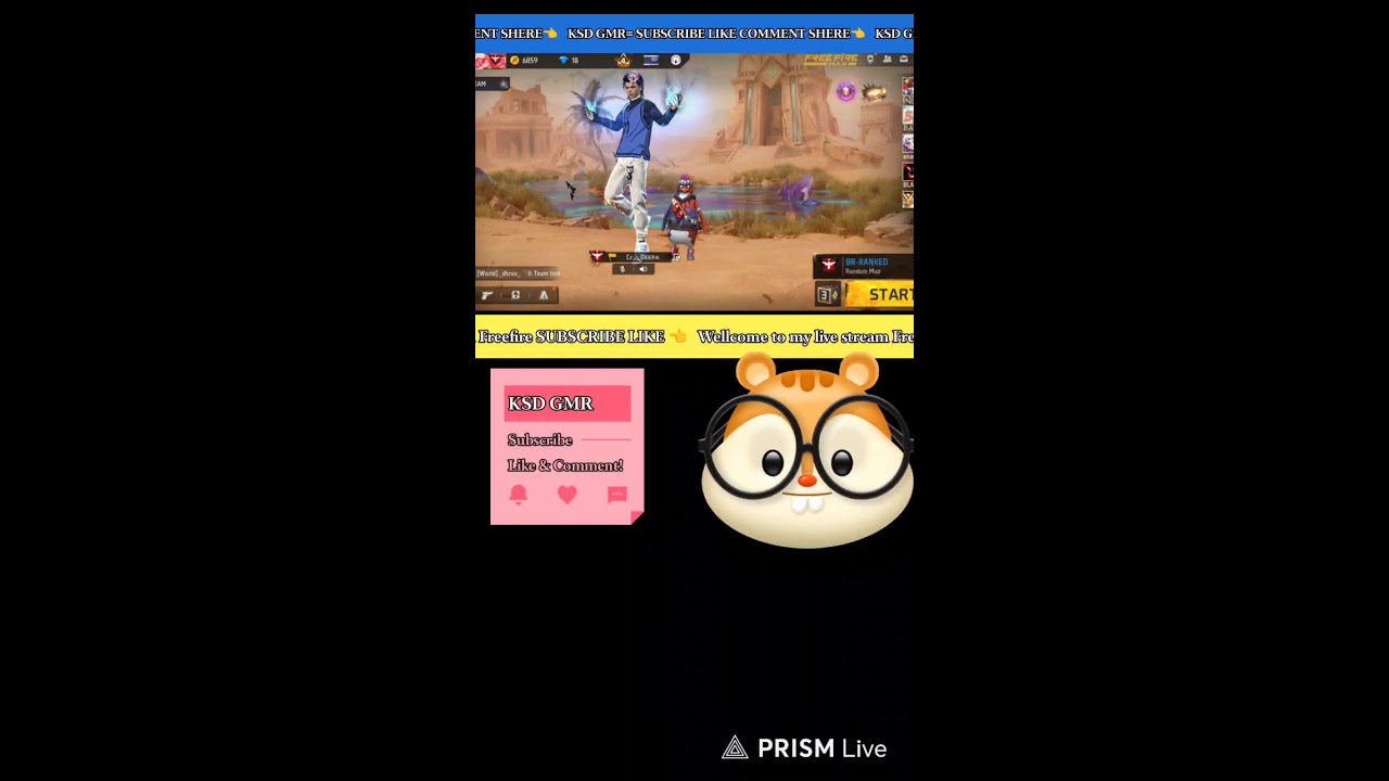 🔴 LIVE | Top 1 Grenmarter push 💨 Free fire Rank 💢 KSD GMR Short Live #shortlive #livestream