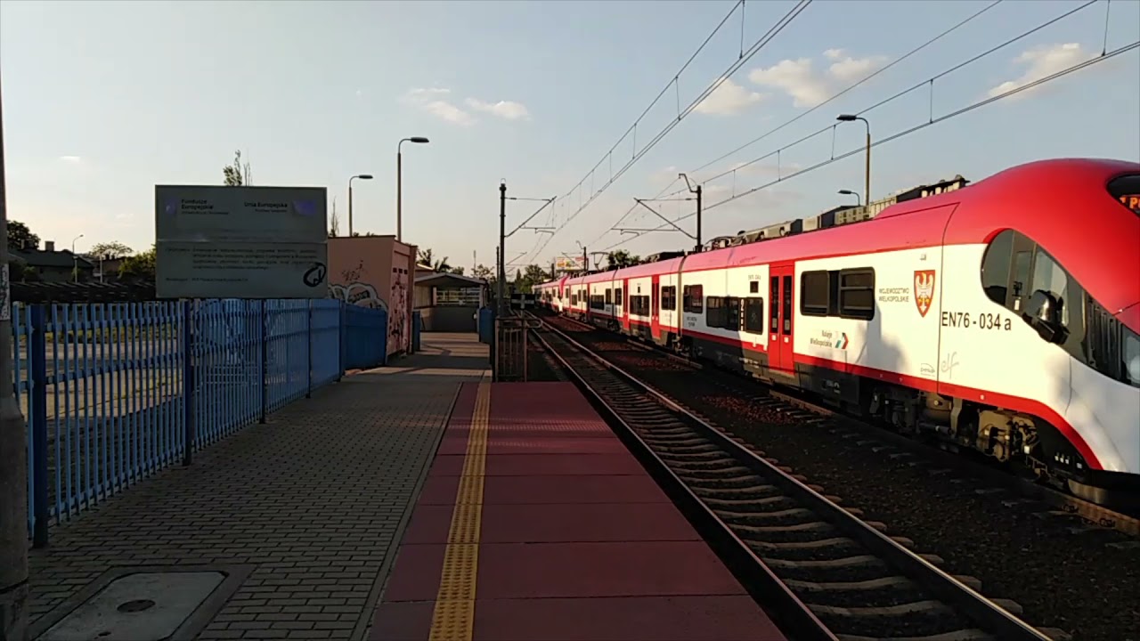 Pociągi Kolei Wielkopolskich w Poznaniu