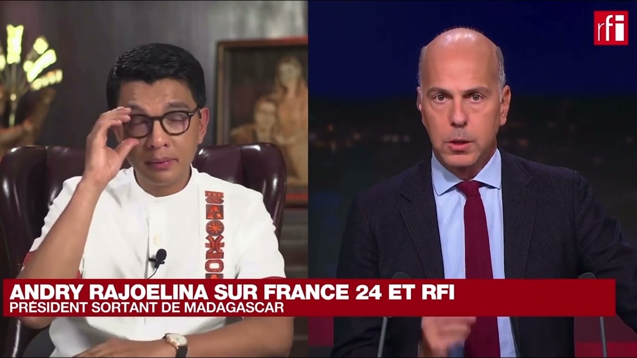 Interview de Andry Rajoelina avec Marc Perelman (France24) et Laurent Correau (RFI)