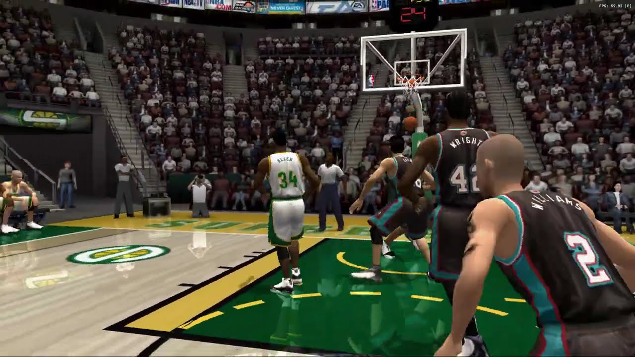 NBA Live 2004 Xbox Series X Gameplay ( PS2 )