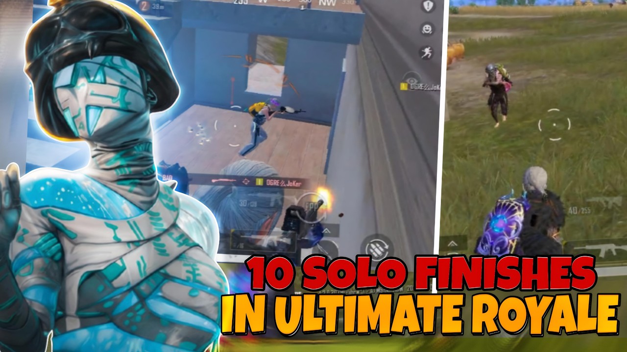 10 SOLO FINISHES IN ULTIMATE ROYALE 🔥 Fastest Gameplay | SIG