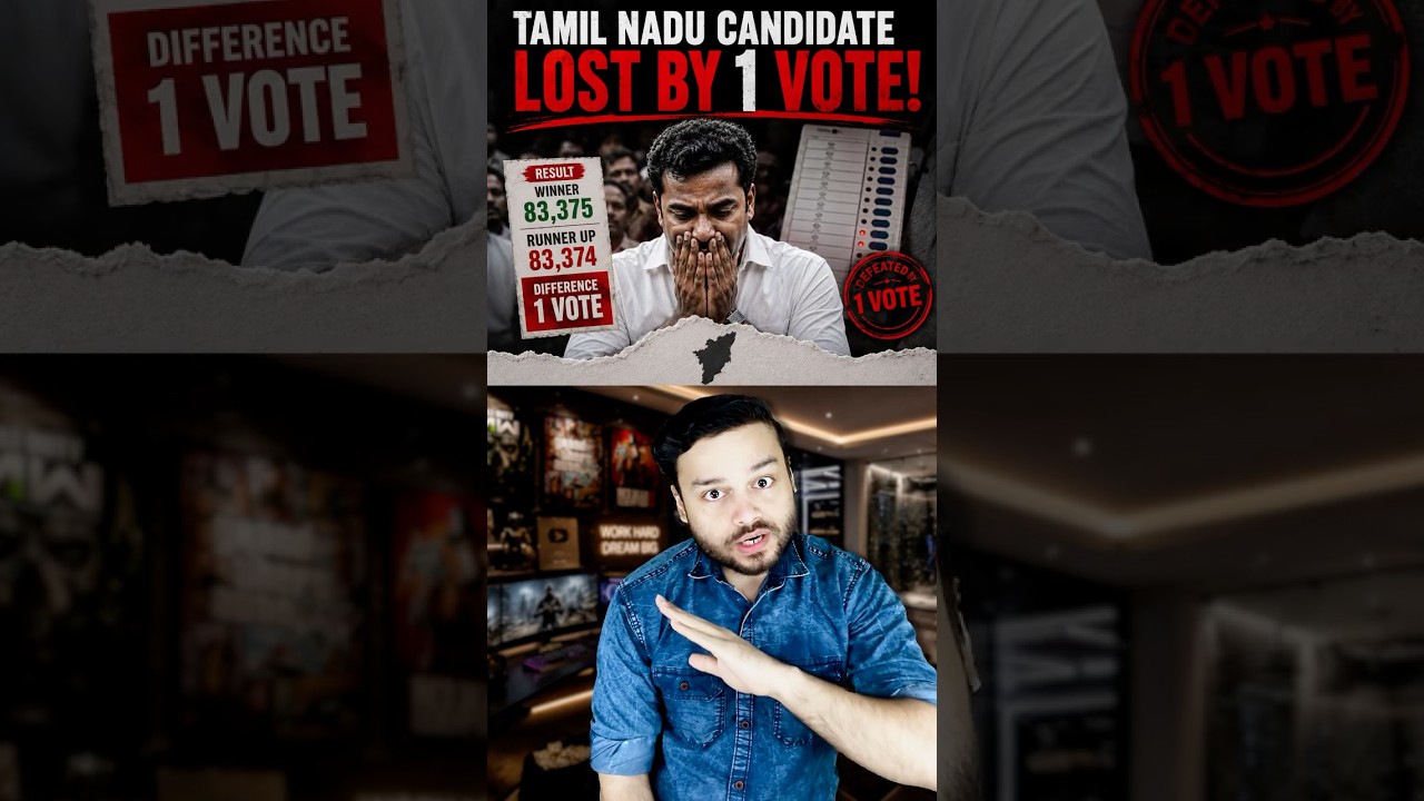 POWER of 1 Vote! Lost JUST By 1 Vote in Tamil Nadu Elections - Record in India #shorts