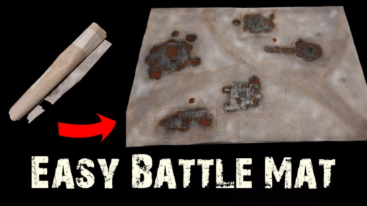 Create Your Own NECROMUNDA Ash Wastes BATTLE MAT With These Simple Steps!
