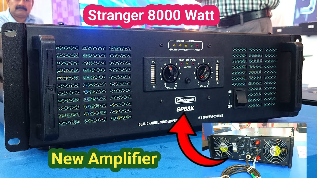 Stranger 8000 watt New Launch Amplifier Stranger SPB-8K Amplifier Price Details Video Dj Tech Bihar
