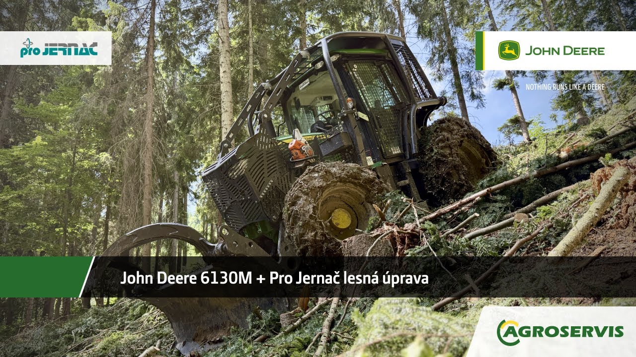 John Deere 6130M s lesnou úpravou Pro Jernač