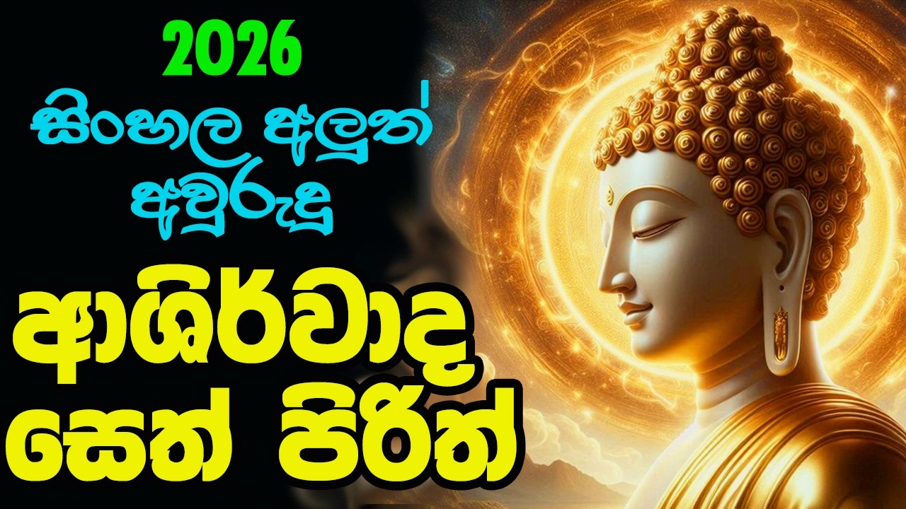 2026 New Year Seth Pirith | 2026 සිංහල හා හින්දු නව වසරේ සුබ ඇරඹුම සඳහා ආශීර්වාද සෙත් පිරිත් දේශනාව