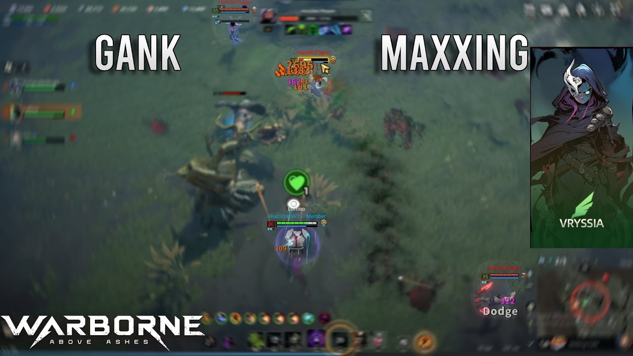 Shamelessly Abusing Vryssia to Gank Maxx in Warborne Above Ashes