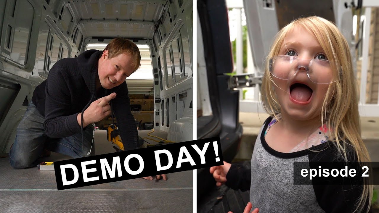 VAN LIFE BUILD: DEMO DAY (Ep.2) // Tiny House Conversion.