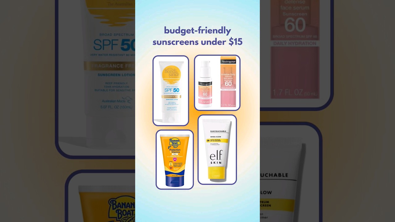 Sunscreen is essential! #skincare #budgetbeauty
