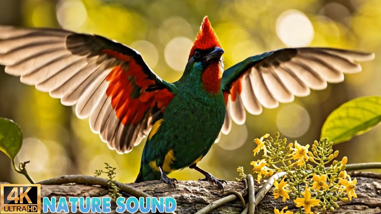 Calm Your Mind with 100 Amazing Natural Bird Species | 4KNature Sound ASMR 🌿