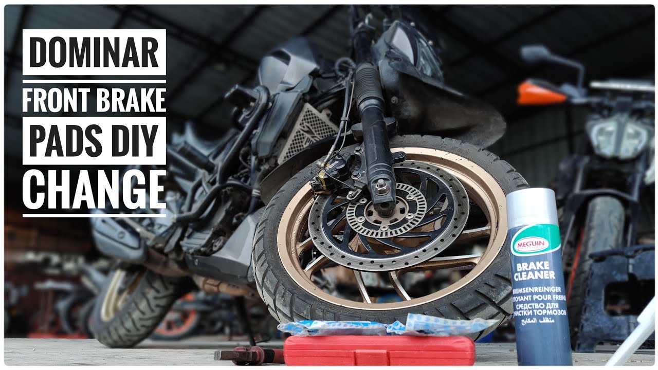 Bajaj Dominar 400 2018 Maintenance | DIY Front Brake Pads Change | Polar Odyssey Dominar | DNA VLOGS