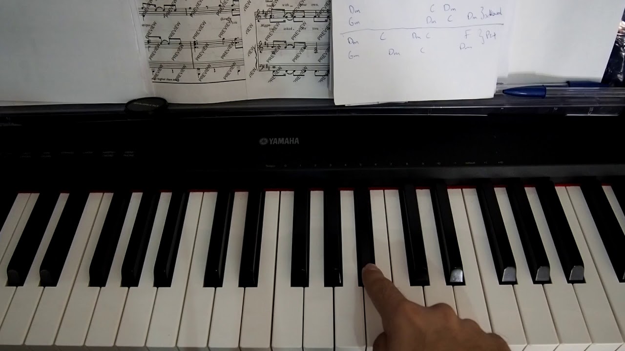 Ανάθεμα σε - (Παντελης Θαλασσινος) Piano tutorial
