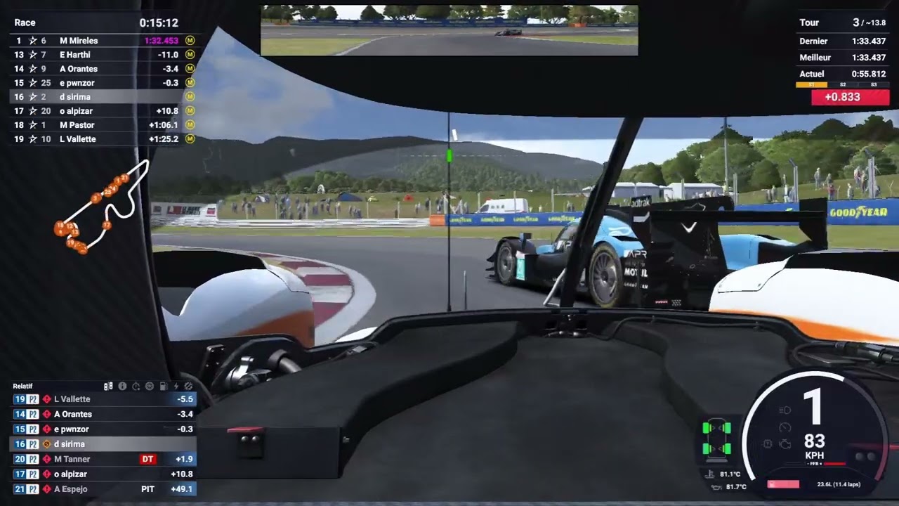 Ma plus grosse performance sur LMU ( FUJI LMP2 ) #lemansultimate #jeuxvidéo #gaming #automobile