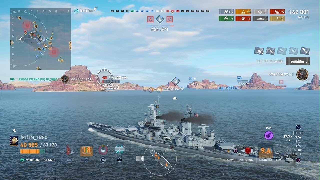 Rhode Island, 17 second reload | World of Warships Legends