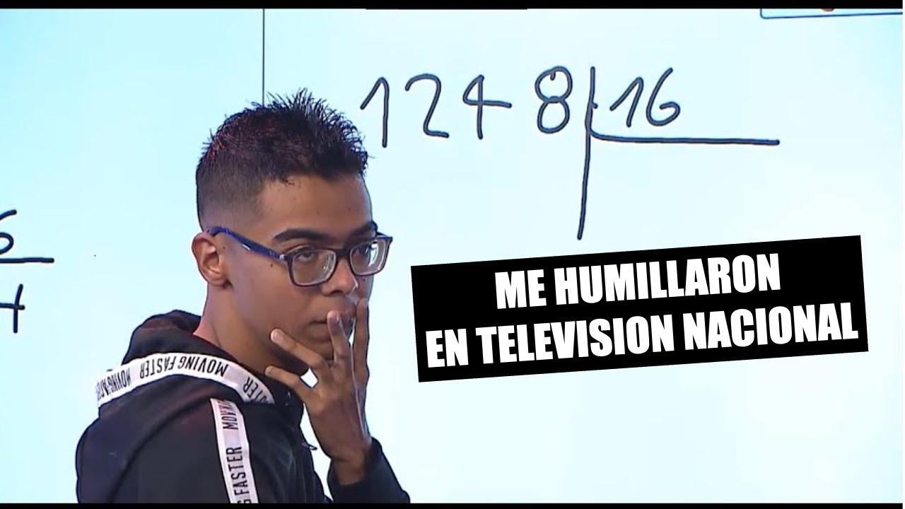 NO SE DIVIDIR, SOY UN BURRO (EL DIA QUE FUI A LA TELEVISION)