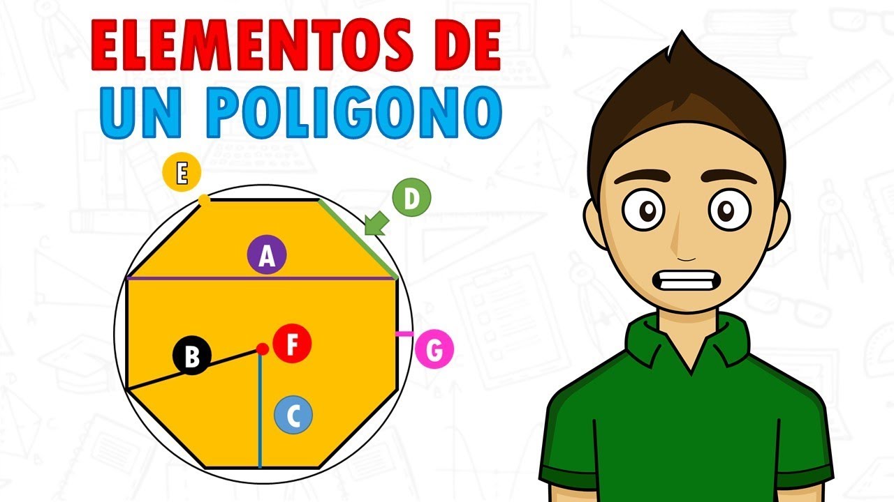 ELEMENTOS DE UN POLIGONO REGULAR Super facil - Para principiantes