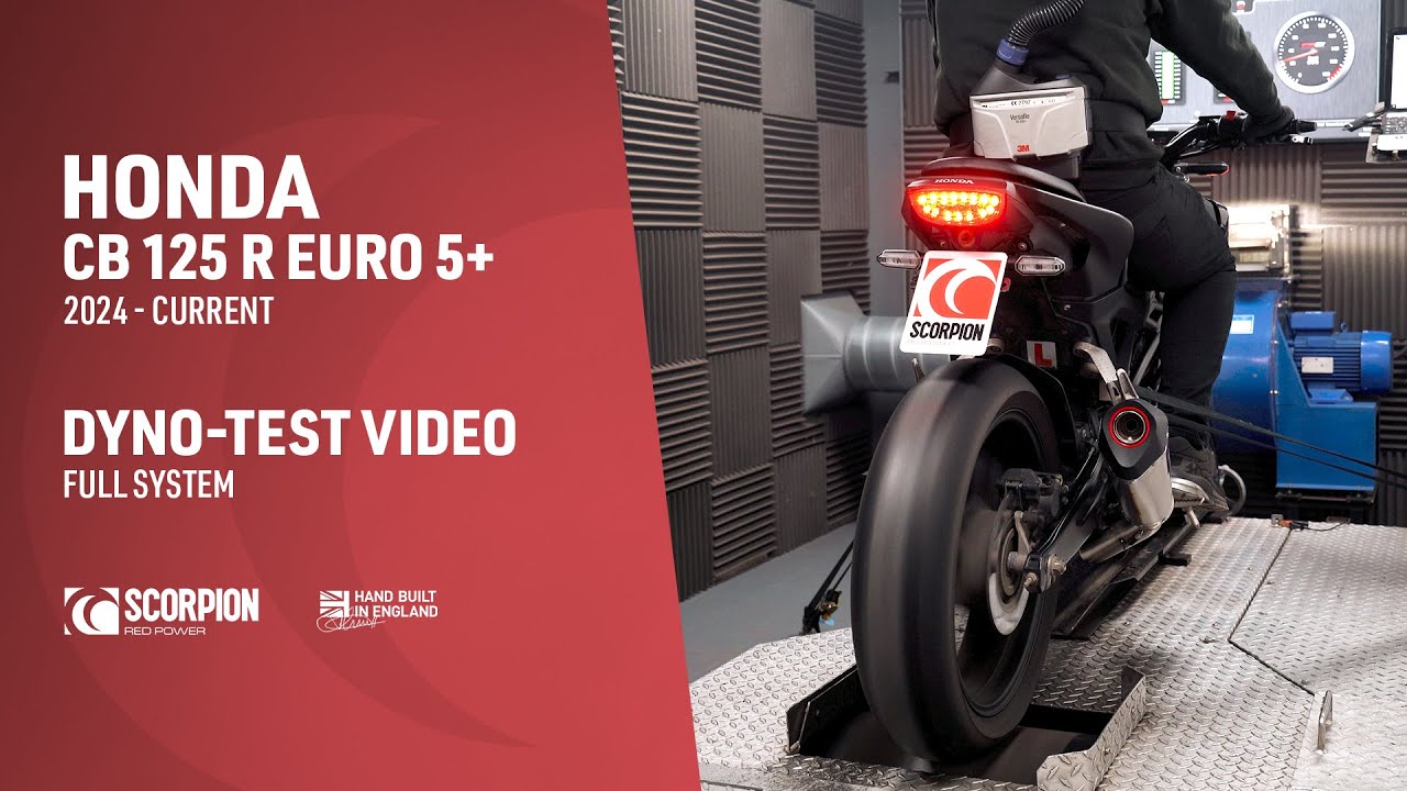 Honda CB 125 R Euro 5+ Scorpion Exhaust Dyno-Test Video