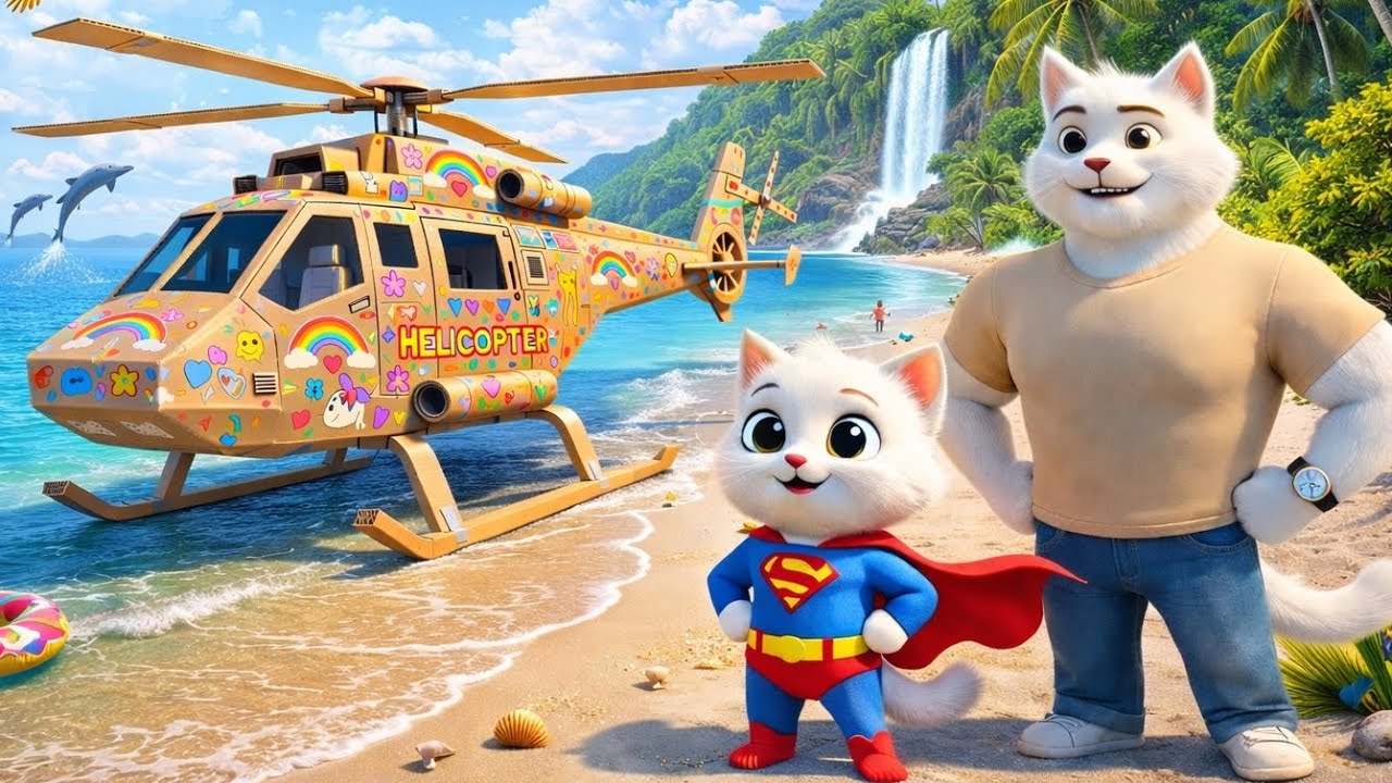 The Kitten’s Cardboard Helicopter Was Mocked — But the Ending Shocked Everyone! | AI Cat Story