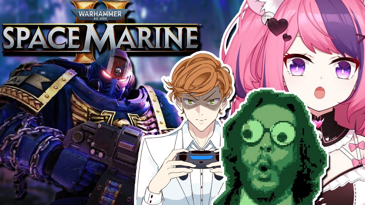 Ironmouse Plays Warhammer 40,000: Space Marine 2 w/ Connor & Pete