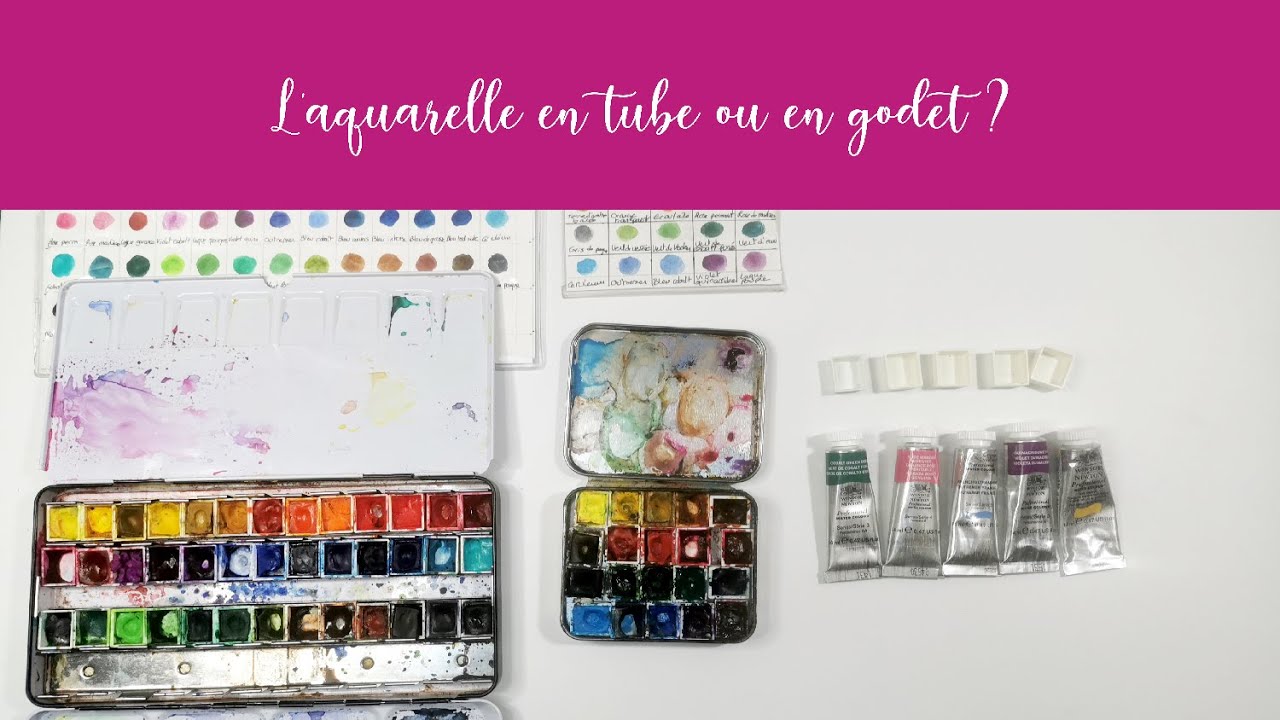 L'aquarelle en tube ou en godet ?