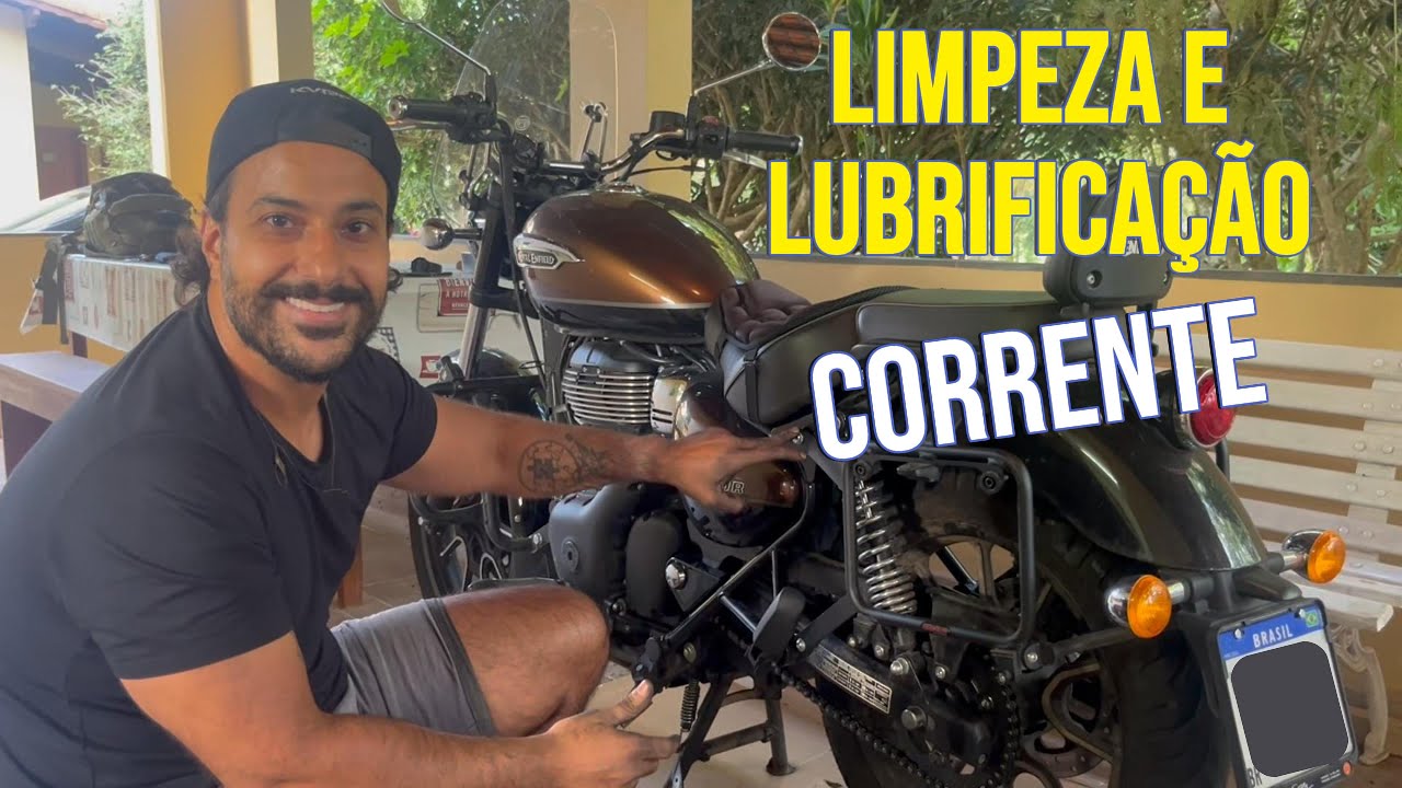 Limpeza e Lubrificação da Corrente - Royal Enfield Meteor 350