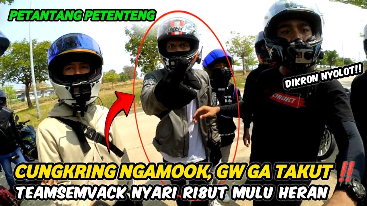 TEAMSEMVACK SEKARANG SENENG NYARI RIBUT TERUS YA ⁉️ DIKROS CS BANG CUNGKRING NG4M0000kkkk ‼️