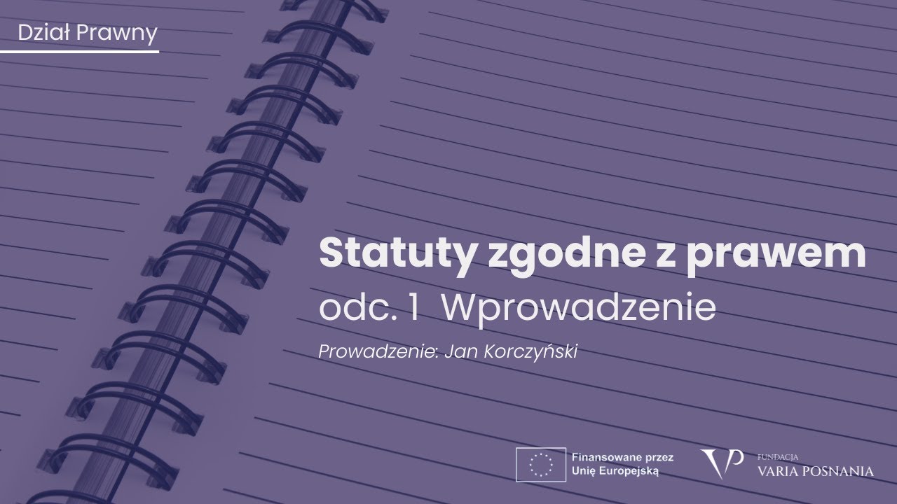Statuty zgodne z prawem - Wprowadzenie