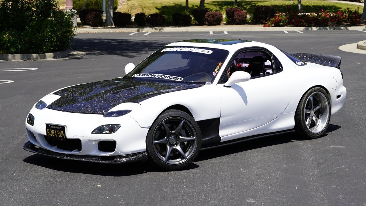 Drifting FD RX-7 at the DriftLab Drift School - Drone Footage