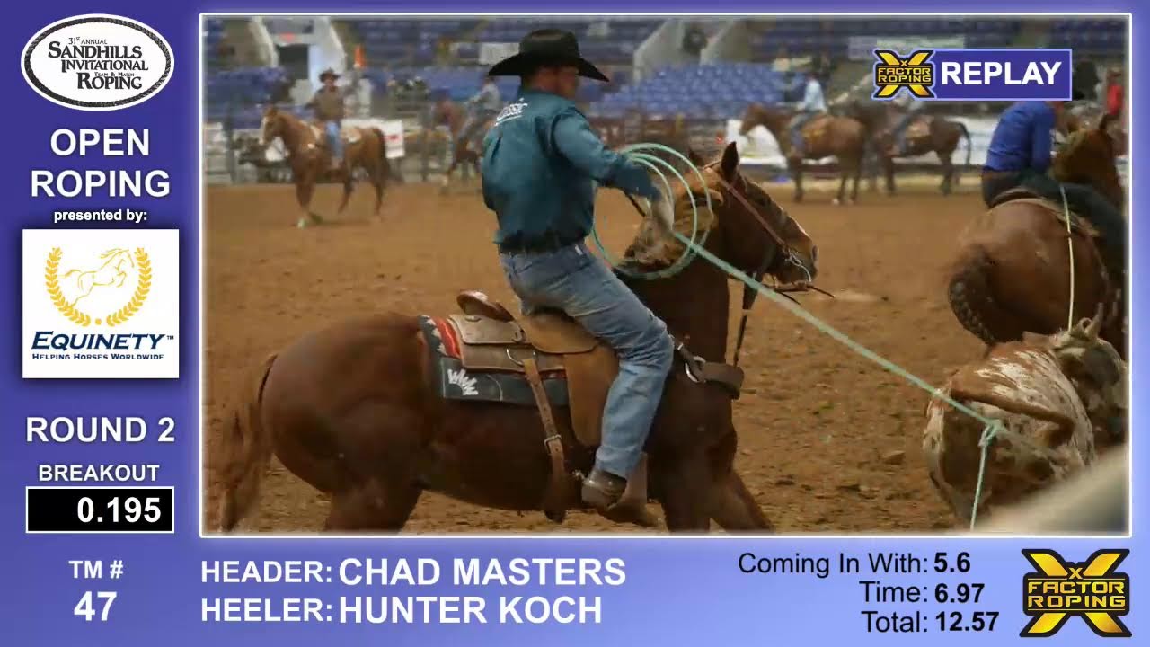 Live Team Roping - Sandhills Invitational 
