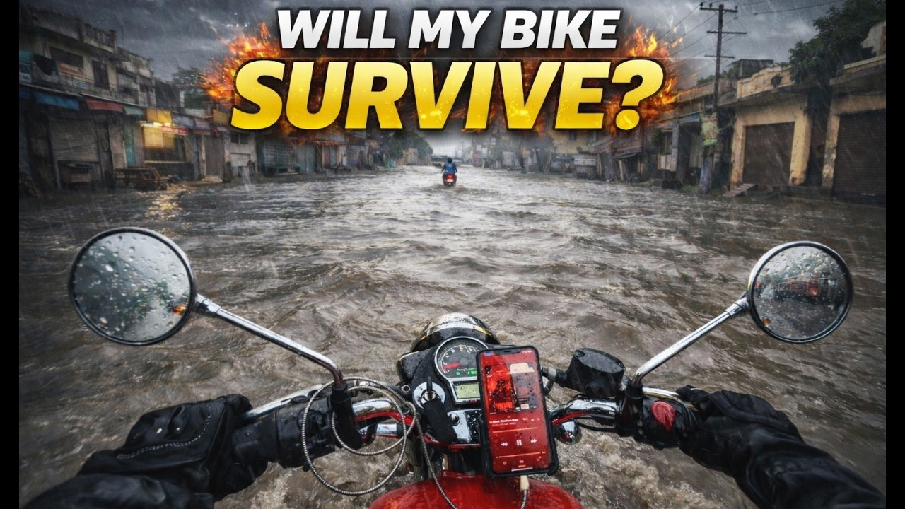 Flooded Roads Challenge! Royal Enfield Classic 350 Ride from Kotkapura to Chandigarh