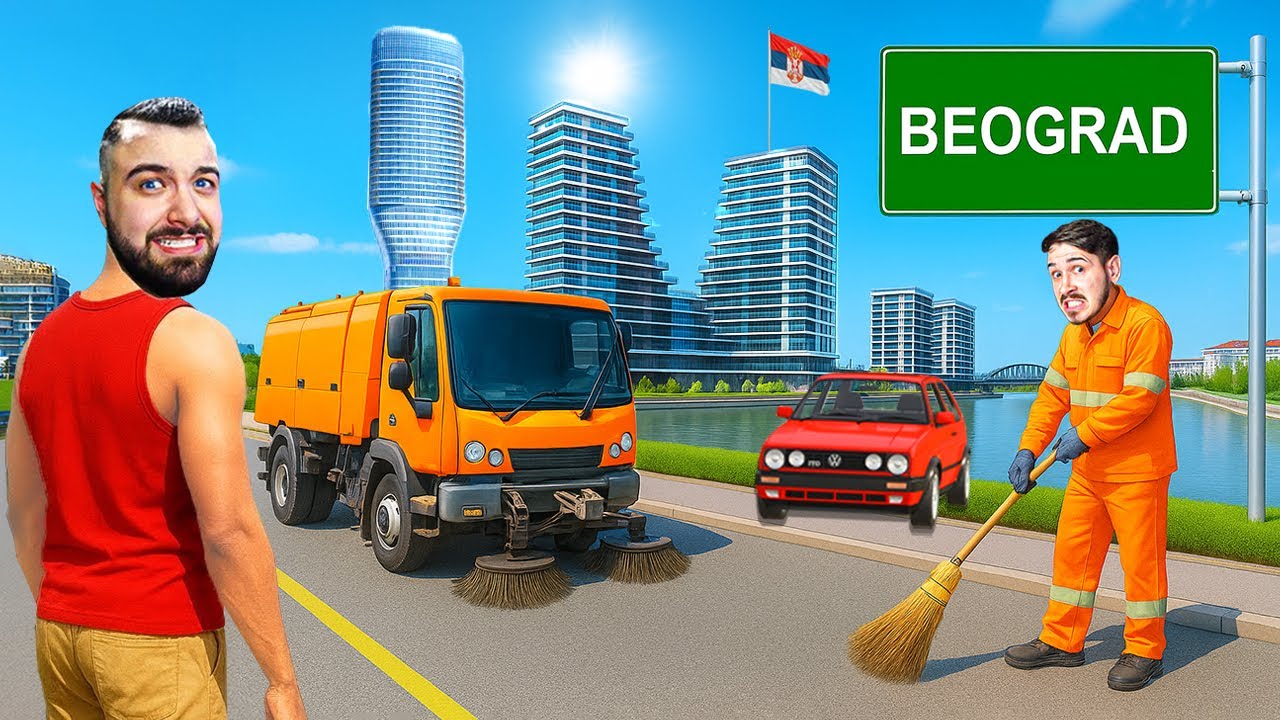ČISTIMO ULICE PO BEOGRADU U GTA 5 !! ŠONE I IMPE GLAVNI KOMUNALCI U GRADU !! #2
