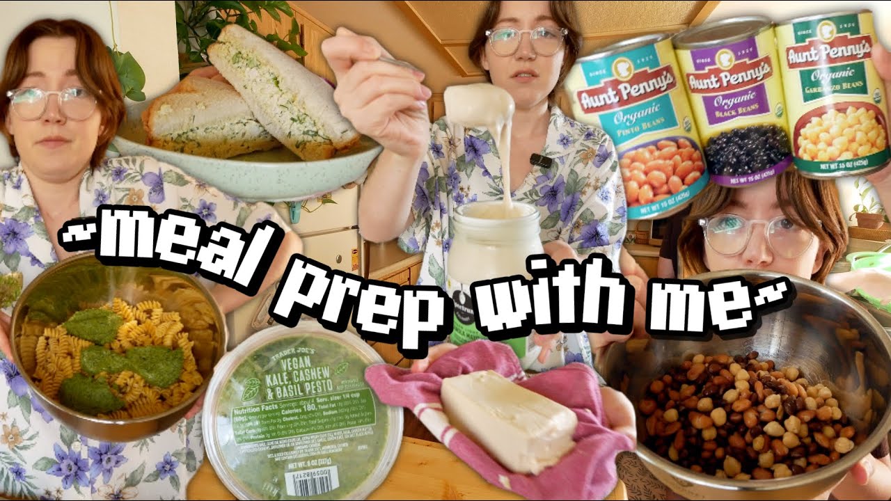 Meal prepping *actually* EASY plant based meals for the week🌱 (w/ updates later in the week)