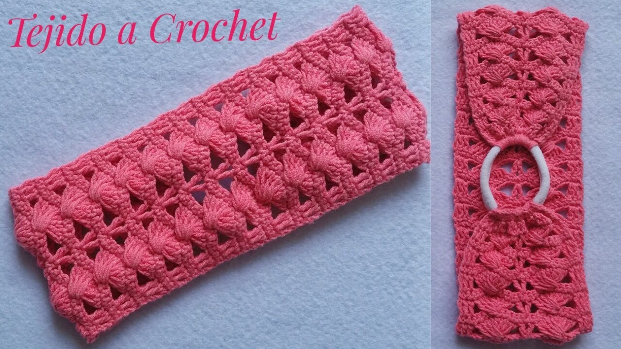 C&oacute;mo Tejer DIADEMA a Crochet f&aacute;cil y r&aacute;pido/Very easy hair band making/Hair Band Crochet Tutorial