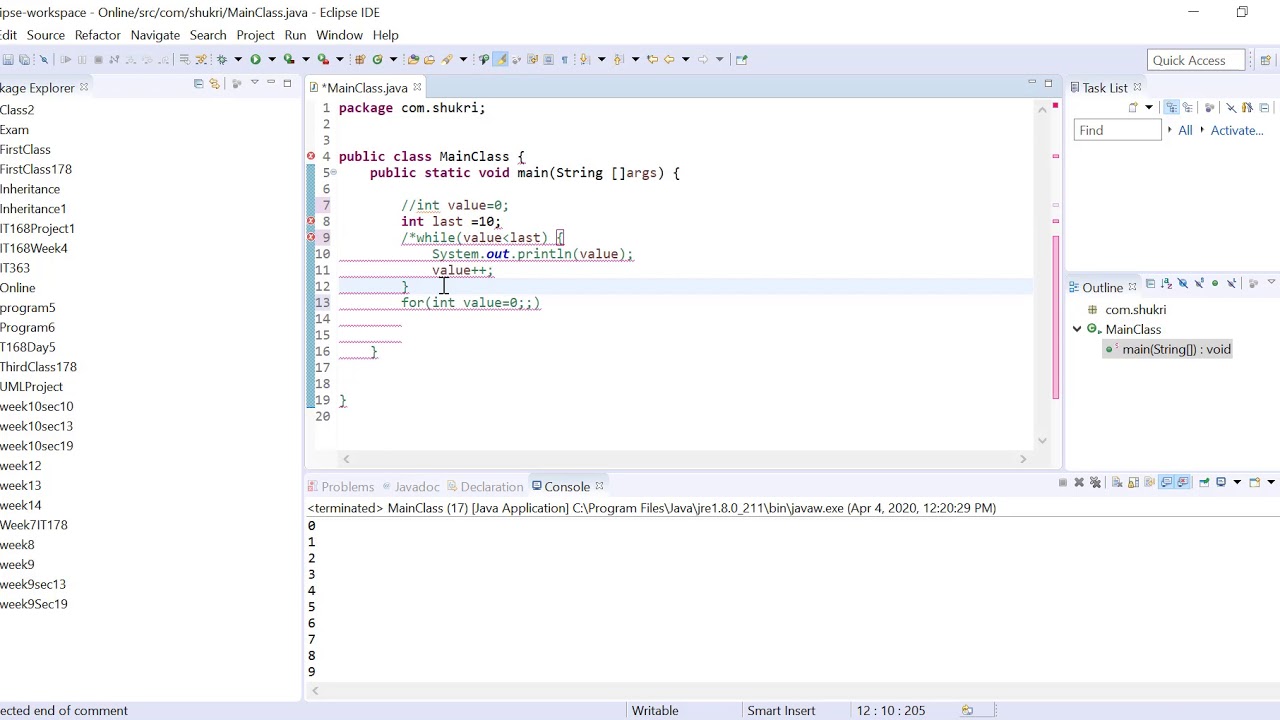How to convert a while loop into a for loop in Java