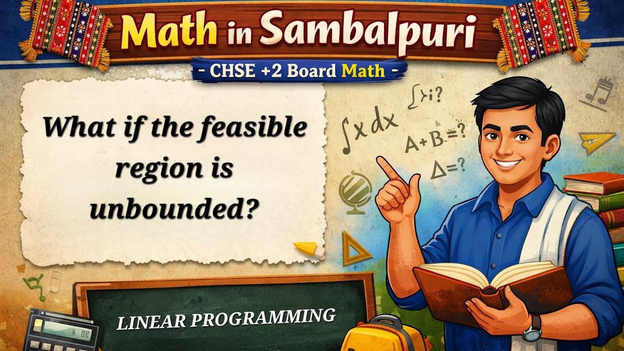 What if the feasible region is unbounded? (CHSE +2 2nd year math) in Sambalpuri 